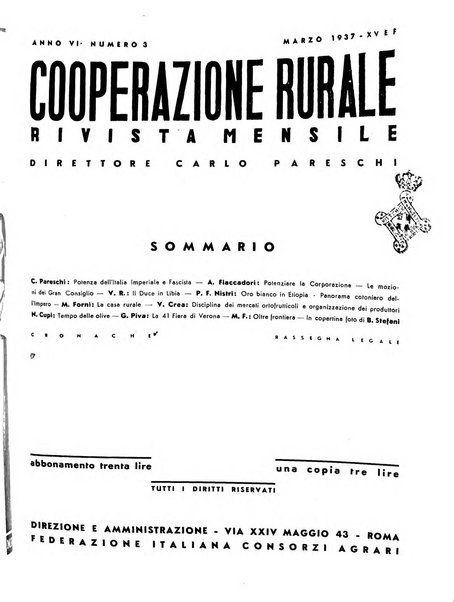 Cooperazione rurale rivista mensile