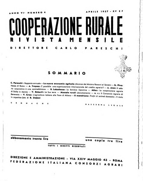 Cooperazione rurale rivista mensile