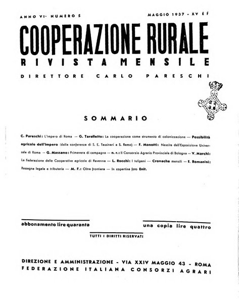 Cooperazione rurale rivista mensile