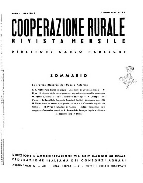 Cooperazione rurale rivista mensile