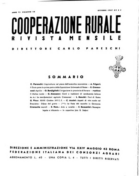 Cooperazione rurale rivista mensile