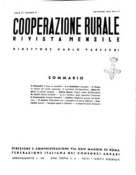 Cooperazione rurale rivista mensile