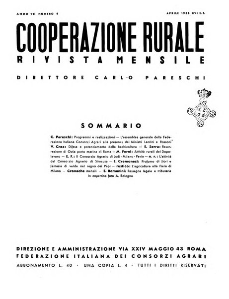 Cooperazione rurale rivista mensile