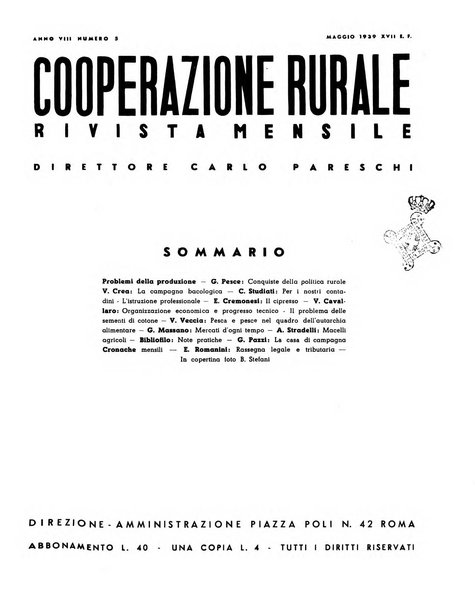 Cooperazione rurale rivista mensile