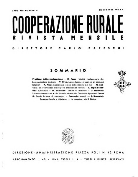 Cooperazione rurale rivista mensile