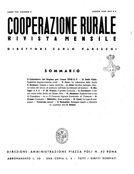 Cooperazione rurale rivista mensile