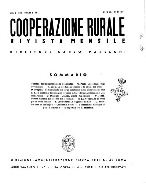 Cooperazione rurale rivista mensile