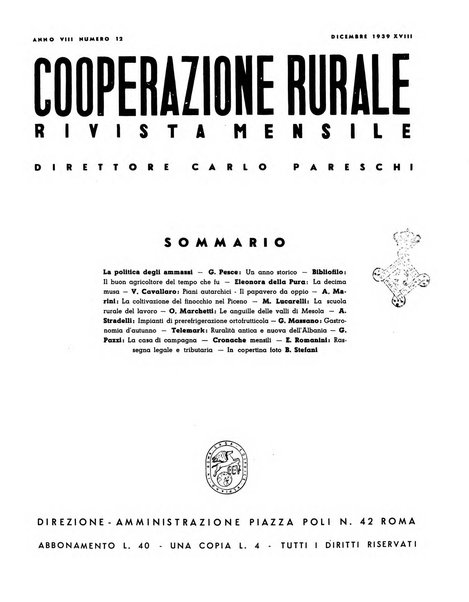 Cooperazione rurale rivista mensile