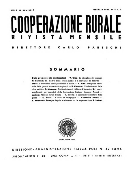 Cooperazione rurale rivista mensile