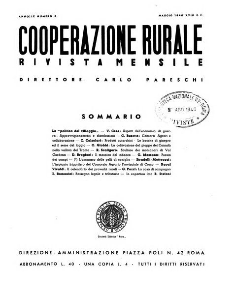 Cooperazione rurale rivista mensile