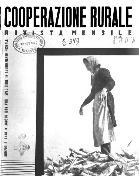 Cooperazione rurale rivista mensile