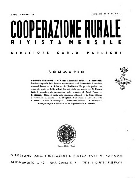 Cooperazione rurale rivista mensile