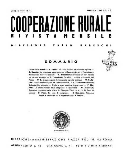 Cooperazione rurale rivista mensile