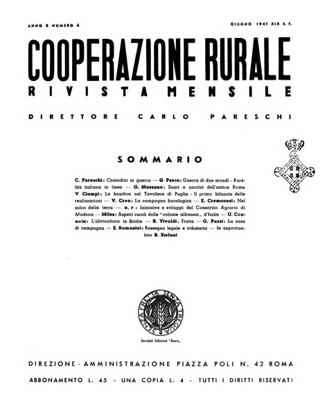 Cooperazione rurale rivista mensile