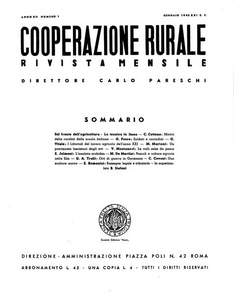 Cooperazione rurale rivista mensile