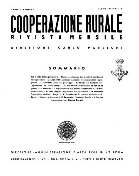 Cooperazione rurale rivista mensile