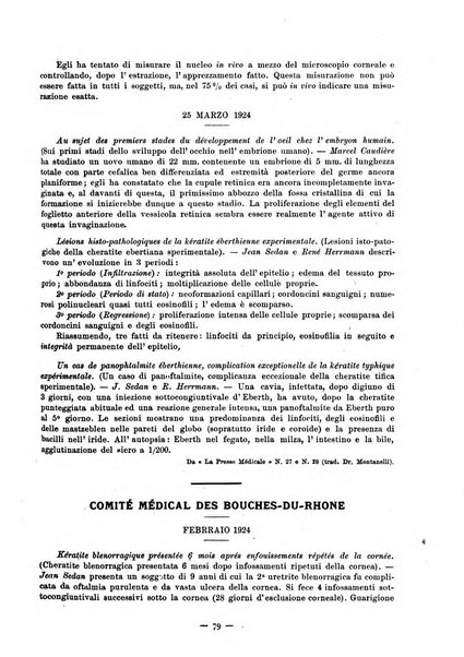 Lettura oftalmologica rivista mensile di oculistica pratica