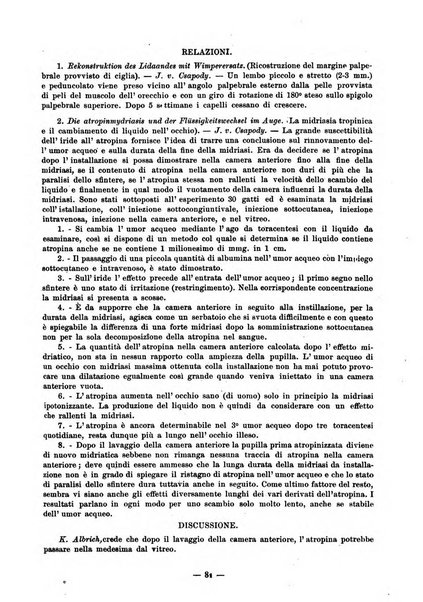 Lettura oftalmologica rivista mensile di oculistica pratica