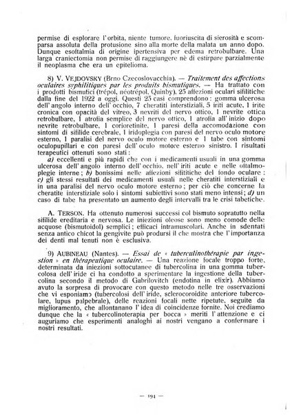 Lettura oftalmologica rivista mensile di oculistica pratica