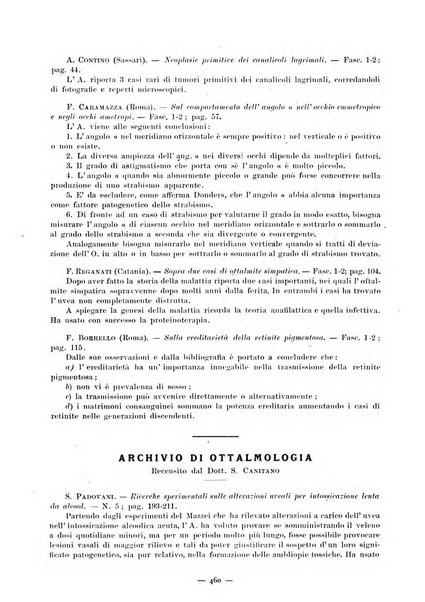 Lettura oftalmologica rivista mensile di oculistica pratica