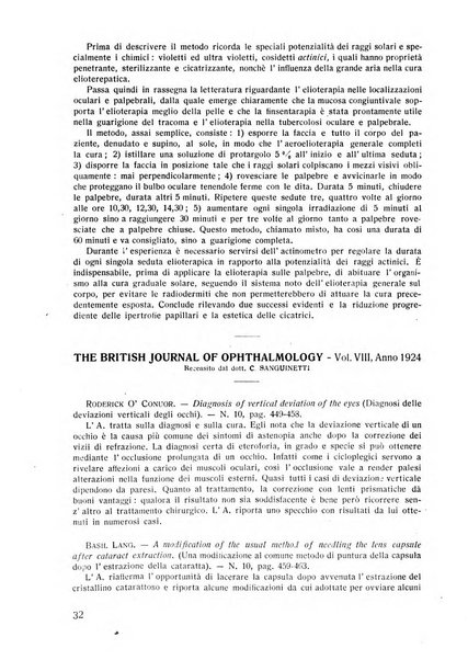 Lettura oftalmologica rivista mensile di oculistica pratica