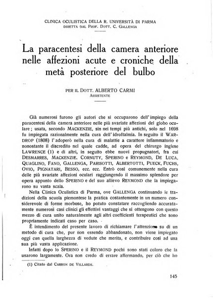 Lettura oftalmologica rivista mensile di oculistica pratica