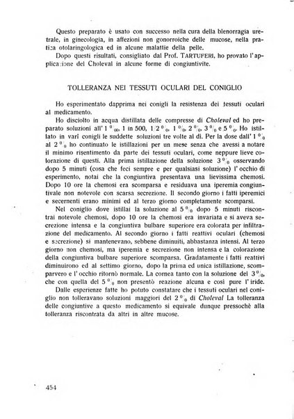 Lettura oftalmologica rivista mensile di oculistica pratica