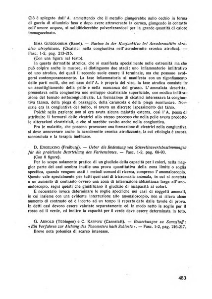 Lettura oftalmologica rivista mensile di oculistica pratica