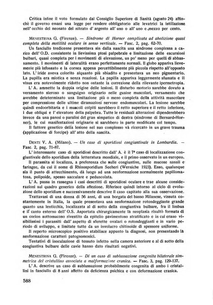 Lettura oftalmologica rivista mensile di oculistica pratica