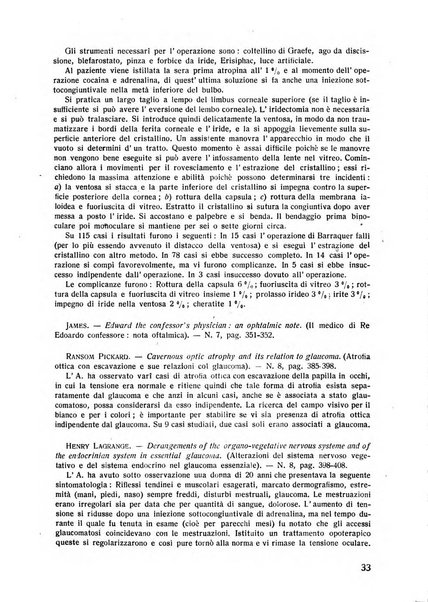 Lettura oftalmologica rivista mensile di oculistica pratica