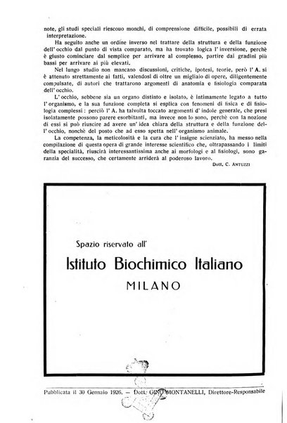 Lettura oftalmologica rivista mensile di oculistica pratica