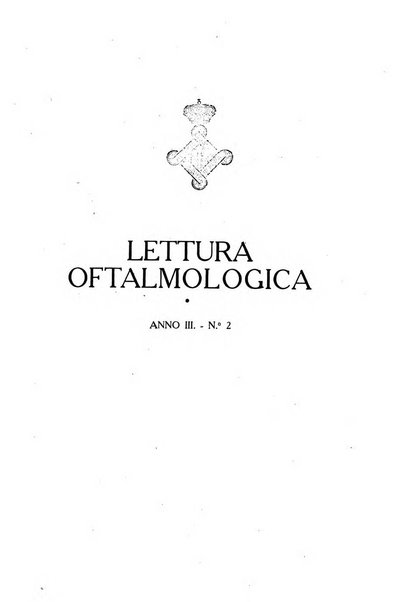 Lettura oftalmologica rivista mensile di oculistica pratica