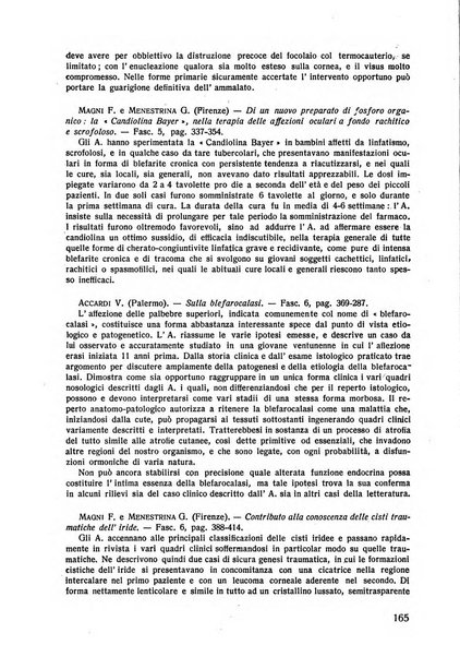 Lettura oftalmologica rivista mensile di oculistica pratica