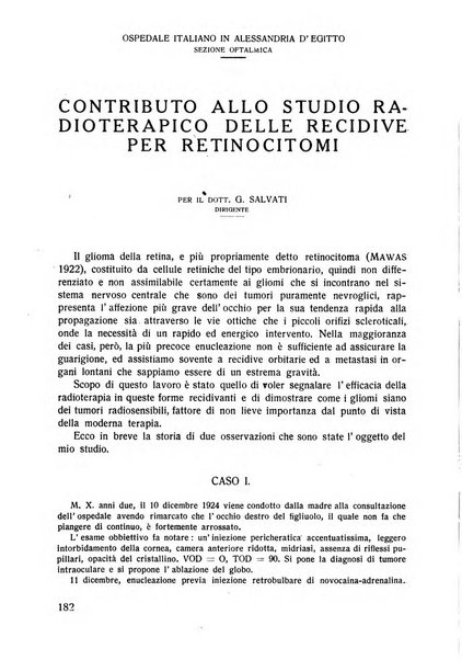 Lettura oftalmologica rivista mensile di oculistica pratica