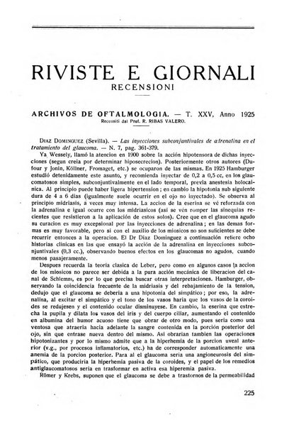 Lettura oftalmologica rivista mensile di oculistica pratica