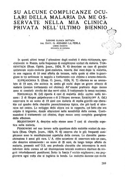 Lettura oftalmologica rivista mensile di oculistica pratica