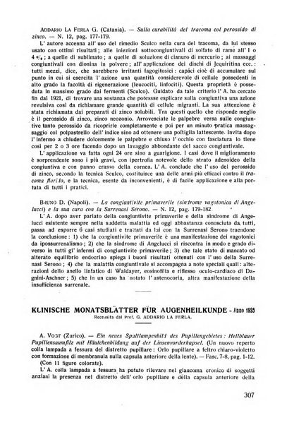 Lettura oftalmologica rivista mensile di oculistica pratica