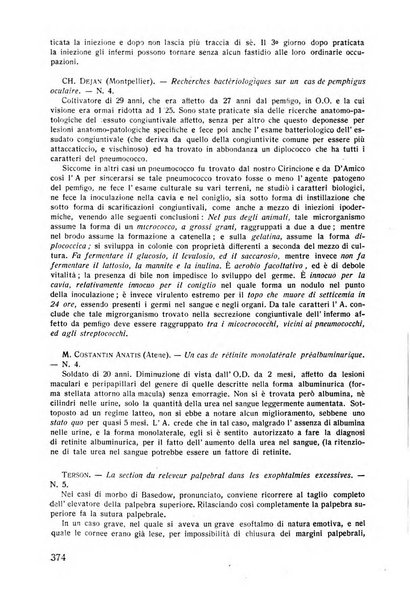 Lettura oftalmologica rivista mensile di oculistica pratica