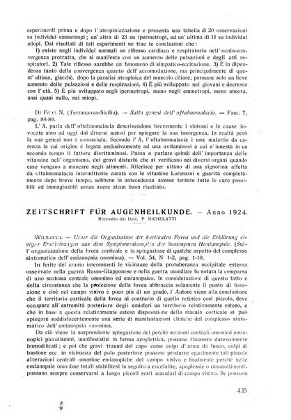 Lettura oftalmologica rivista mensile di oculistica pratica