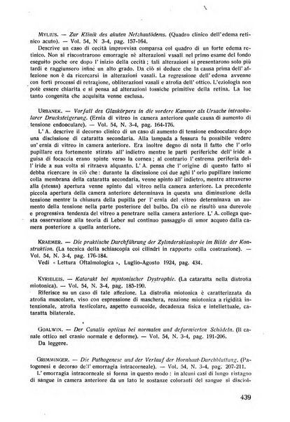 Lettura oftalmologica rivista mensile di oculistica pratica