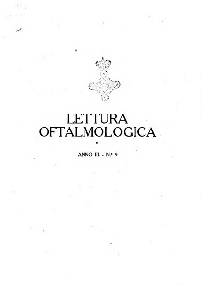 Lettura oftalmologica rivista mensile di oculistica pratica