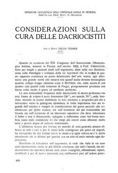 Lettura oftalmologica rivista mensile di oculistica pratica