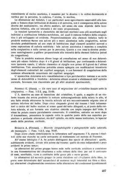 Lettura oftalmologica rivista mensile di oculistica pratica