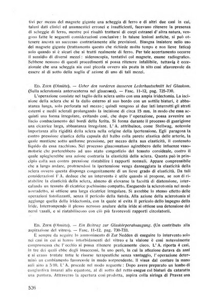 Lettura oftalmologica rivista mensile di oculistica pratica