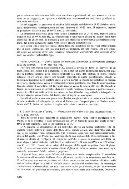 Lettura oftalmologica rivista mensile di oculistica pratica