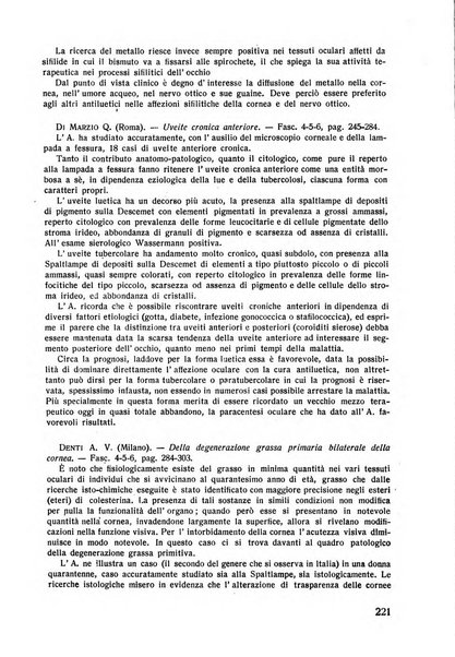 Lettura oftalmologica rivista mensile di oculistica pratica