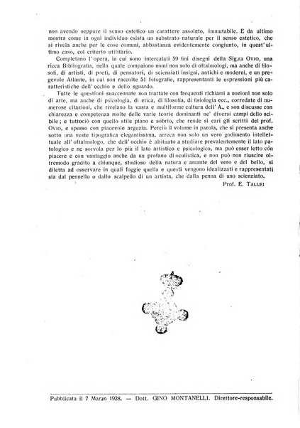 Lettura oftalmologica rivista mensile di oculistica pratica