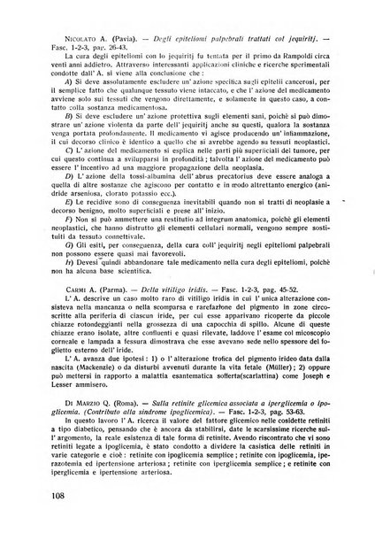 Lettura oftalmologica rivista mensile di oculistica pratica