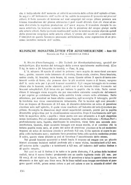 Lettura oftalmologica rivista mensile di oculistica pratica