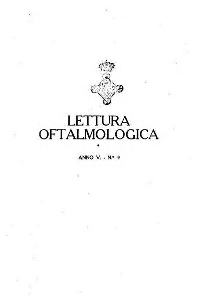 Lettura oftalmologica rivista mensile di oculistica pratica